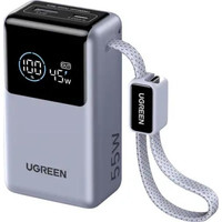 UGREEN UGREEN 10000MAH 55W 1C1A POWER BANK WITH 1*55W BUILD-IN CABLE, BLUE COLOR (55W USB-C CABLE + 55W USB-C + 33W USB-A, 10000MAH CAPACITY) (Espera 4 dias)-38SX UGREEN UGREEN 10000MAH 55W 1C1A POWER BANK WITH 1*55W BUILD-IN CABLE, BLUE COLOR (55W USB-C CABLE + 55W USB-C + 33W USB-A, 10000MAH CAPACITY) (Espera 4 dias)
