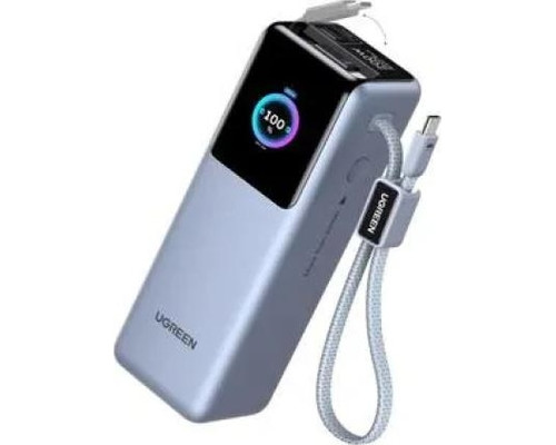 UGREEN POWERBANK NEXODE PRO 25000MAH 200W BUILD-IN CABLE AND 1*100W BUILD-IN RETRACTABLE CABLE (Espera 4 dias)-SX86 UGREEN POWERBANK NEXODE PRO 25000MAH 200W BUILD-IN CABLE AND 1*100W BUILD-IN RETRACTABLE CABLE (Espera 4 dias)