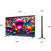 LG 75UA75006LA TV 75" UHD 4K AI STV USB HDMI Bt-SX84 LG 75UA75006LA TV 75" UHD 4K AI STV USB HDMI Bt
