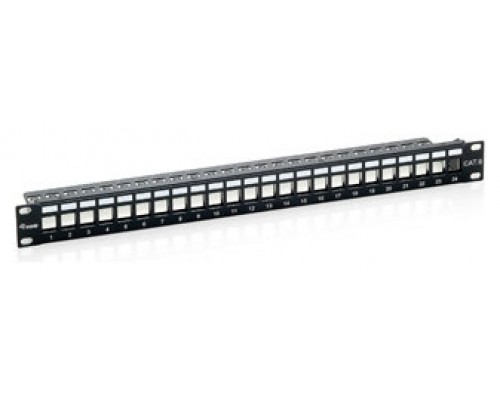 PATCH PANEL 24 PUERTOS CAT.6 APANTALLADO VACIO COLOR