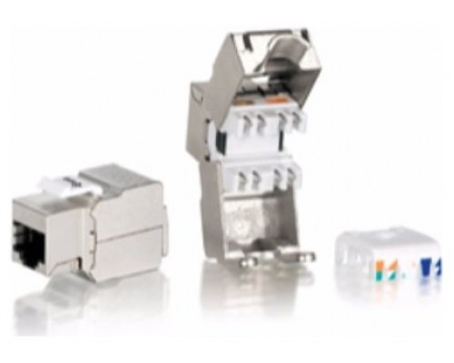 KIT 8 UDS CONECTOR HEMBRA RJ45 FTP CAT6 PANEL KEYSTONE