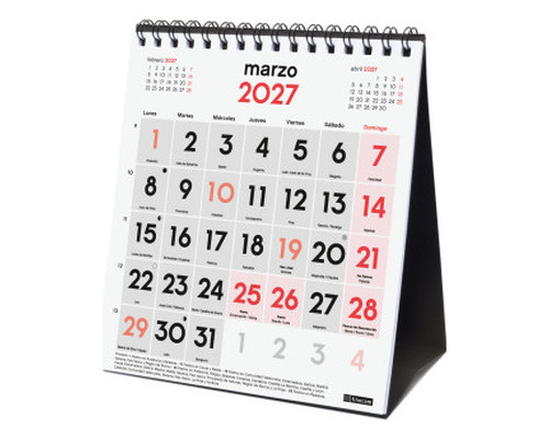 CALENDARIO 2027 SOBREMESA NEUTRO NUMEROS GRANDES XS 140X150MM FINOCAM 780120027 (Espera 4 dias)-SX4 CALENDARIO 2027 SOBREMESA NEUTRO NUMEROS GRANDES XS 140X150MM FINOCAM 780120027 (Espera 4 dias)