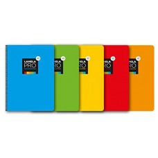 CUADERNO FOLIO EXTRA DURA 100 HOJAS. 3 MM., SURTIDOS LAMELA (Espera 4 dias)