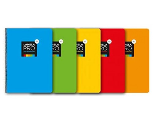 CUADERNO FOLIO EXTRA DURA 100 HOJAS. 3 MM., SURTIDOS LAMELA (Espera 4 dias)