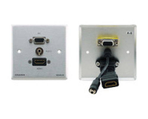 (CONSULTAR STOCK) KRAMER ROOM CONNECTIVITY CONNECT - ROOM CONNECTIVITY PASSIVE WALL PLATE 15−PIN HD, 3.5MM AUDIO & HDMI CONNECTORS-MODEL (WXA-H1/US(B)) (80-000226) (Espera 4 dias)-SX14 (CONSULTAR STOCK) KRAMER ROOM CONNECTIVITY CONNECT - ROOM CONNECTIVITY PASSIVE WALL PLATE 15−PIN HD, 3.5MM AUDIO & HDMI CONNECTORS-MODEL (WXA-H1/US(B)) (80-000226) (Espera 4 dias)