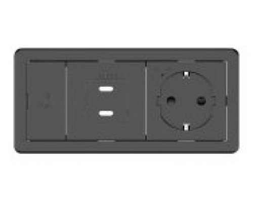 Kramer Electronics T-IN2-REC1(B) Negro (Espera 4 dias)