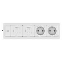 KRAMER CONNECT - ROOM CONNECTIVITY BASELINE, WHITE IN-TABLE, (Espera 4 dias)