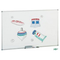 PIZARRA BLANCA 100X150 CM. SUPERFICIE MELAMINADA FAIBO 800-4T (Espera 4 dias)