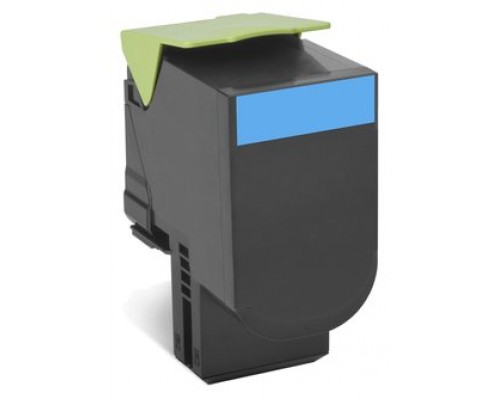 LEXMARK 802XC Cartucho de toner cian Extra Alto Rendimiento Retornable (4k)
