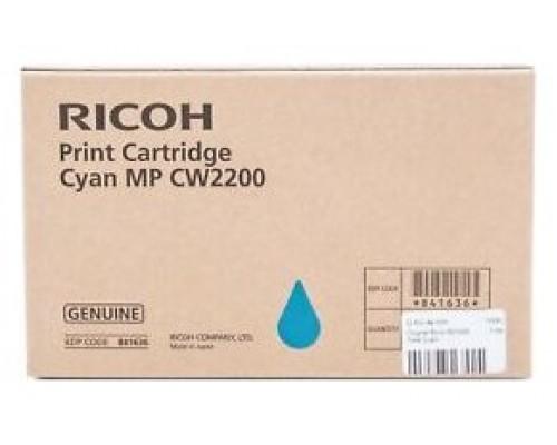 RICOH Tinta Cian Multifuncional Planos Color MP CW2200SP