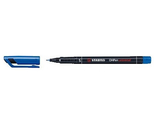 MARCADOR PERMANENTE PUNTA SUPERFINA OHPEN UNIVERSAL 0,4MM. AZUL STABILO 841/41 (MIN10) (Espera 4 dias)