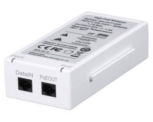 (DH-PFT1200) DAHUA INYECTOR HI-POE (MIDSPAN) 1 PUERTO (Espera 4 dias)