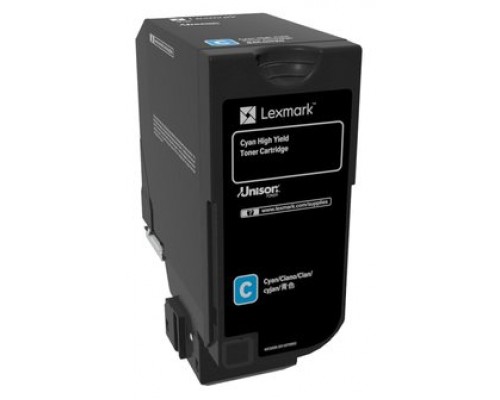 Lexmark CX725 Cartucho de toner cian de alto rendimiento