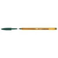 BOLIGRAFO CRISTAL FINE CUERPO NARANJA TRAZO 0,3 MM. COLOR VERDE BIC 872729 (MIN50) (Espera 4 dias)