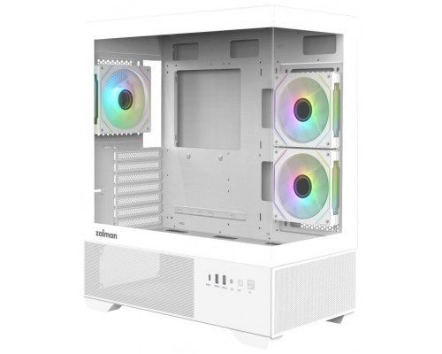 CAJA ZALMAN CHRONIX ATX 3 XVENT 120MM ARGB 1XUSB 3.0 BLANCO S/N FUENTE