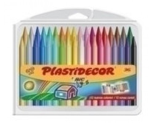 ESTUCHE 36 CERAS PLASTIDECOR BIC 8823372 (Espera 4 dias)