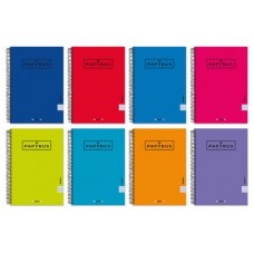 CUADERNO TAPA CARTON FORRADA EXTRADURA UNICLASIC 4º 80 HOJAS 90GR. 4X4 COLORES SURTIDOS PAPYRUS 88453099 (MIN5) (Espera 4 dias)