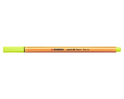 ROTULADOR PUNTA FINA POINT 88 0.4MM AMARILLO NEON STABILO 88/024 (MIN10) (Espera 4 dias)