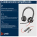 HP Poly Auriculares est&eacute;reo Poly Blackwire 8225 USB-C + Adaptador USB-C/A (Espera 4 dias)