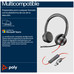 HP Poly Auriculares est&eacute;reo Poly Blackwire 8225 USB-C + Adaptador USB-C/A (Espera 4 dias)