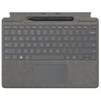 MICROSOFT SURFACE PRO 8/9/10/X TYPE COVER SIGNATURE PLATINUM + SLIM PEN 2 (Espera 4 dias)