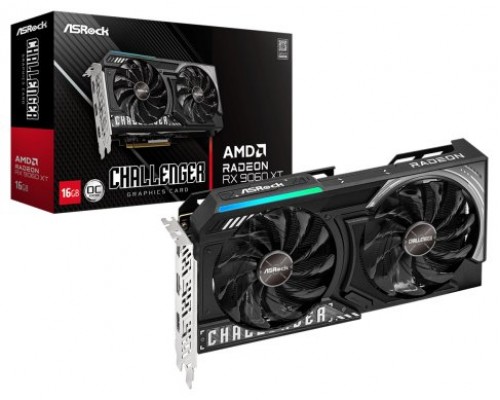 Asrock AMD Radeon RX 9060 XT Challenger 16GB OC GDDR6 (Espera 4 dias)