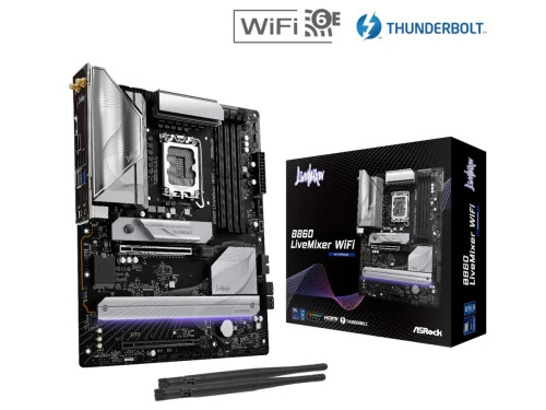PLACA ASROCK B860 LIVEMIXER WIFI,INTEL,1851,B860,4DDR5,USB 10GBPS,WIFI,ATX (Espera 4 dias)