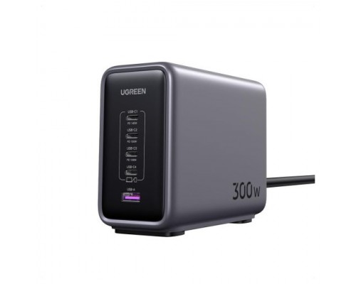 Ugreen 90903B cargador de dispositivo móvil Universal Negro, Gris Corriente alterna Carga rápida Interior (Espera 4 dias)