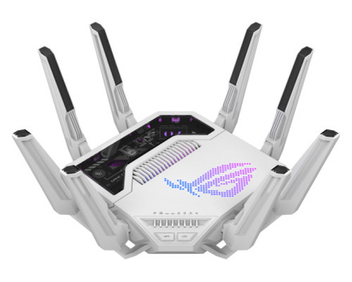 ASUS ROG Rapture GT-BE19000AI router inal&aacute;mbrico 10 Gigabit Ethernet Tribanda (2.4 GHz / 5 GHz / 6 GHz) Blanco (Espera 4 dias)