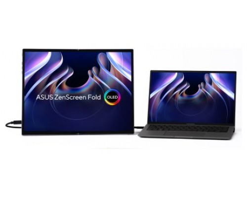 ASUS ZenScreen Fold OLED MQ17QH pantalla para PC 43,9 cm (17.3") 2560 x 1920 Pixeles Quad HD Plata (Espera 4 dias)