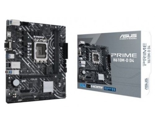 ASUS Placa Base PRIME H610M-D D4  mATX 1700