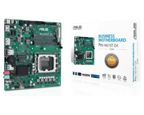 ASUS Pro H610T D4-CSM Intel H610 LGA 1700 mini ITX (Espera 4 dias)