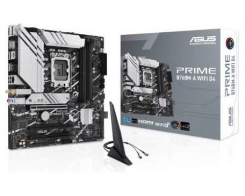 PLACA ASUS PRIME B760M-A WIFI D4,INTEL,1700,B760,4DDR4,WIFI6,MATX (Espera 4 dias)