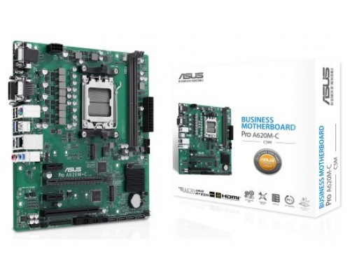 ASUS PRO A620M-C-CSM AMD A620 Zócalo AM5 micro ATX (Espera 4 dias)