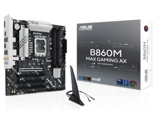 ASUS B860M MAX GAMING AX Intel B860 LGA 1851 (Socket V1) micro ATX (Espera 4 dias)