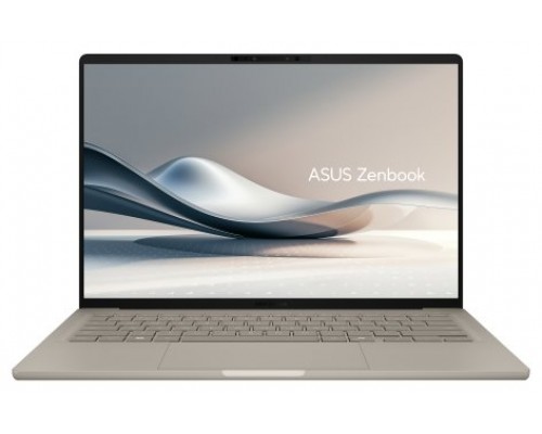 ASUS Zenbook A14 OLED UX3407QA-QD283W Copilot+ PC - Ordenador Portátil 14" WUXGA (Qualcomm Snapdragon X (X1-26-100), 32GB RAM, 1TB SSD, Adreno GPU, Windows 11 Home) Beige Zabriskie - Teclado QWERTY español (Espera 4 dias)