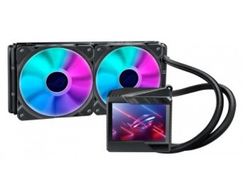 SISTEMA DE REFRIGERACION LIQUIDA ASUS PARA CPU ROG RYUJIN II 240 ARGB,OLED DE COLOR,AURA SYNC RGB,VENTILADORES DE RADIADOR iPPC NOCTUA INDUSTRIAL PWM DE 120 MM (Espera 4 dias)