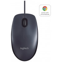 Logitech B100 - Raton - optico - 3 botones - cableado