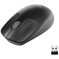 LOGITECH RATON  M190 FULL SIZE OPTICO WIIRELES INALAMBRICO GRIS OSCURO