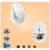 LOGITECH Raton Inalambrico 6 botones Ergonomico, Vertical, Videojuegos color Blanco crudo
