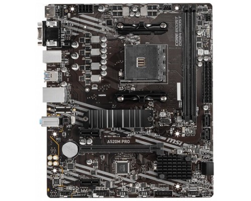 MSI A520M PRO placa base AMD A520 Zócalo AM4 micro ATX (Espera 4 dias)