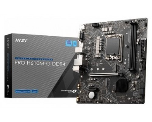 PLACA BASE MSI PRO H610M-G D4 1700 MATX 2XDDR4