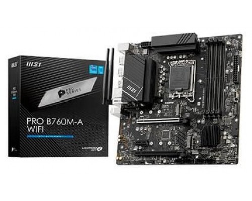 MSI MB PRO B760M-A WIFI Intel B760 LGA 1700 micro ATX (Espera 4 dias)