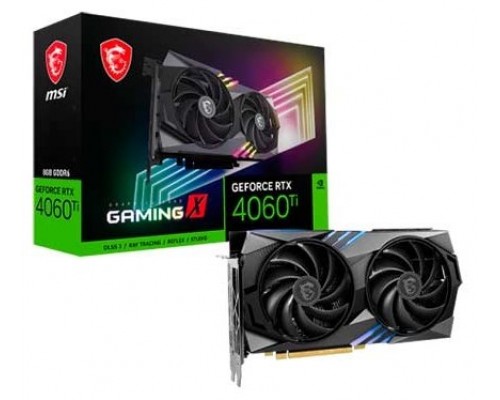 TARJETA GRAFICA MSI RTX 4060TI GAMING X 8GB GDDR6X