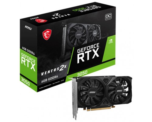 MSI VENTUS GeForce RTX 3050 2X E 6G OC NVIDIA 6 GB GDDR6 (Espera 4 dias)