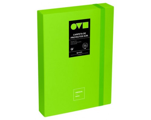 CAJA DE PROYECTOS 5CM EN POLYFOAM UNEQUAL MINIMAL VERDE GRAFOPLAS 91271221 (Espera 4 dias)