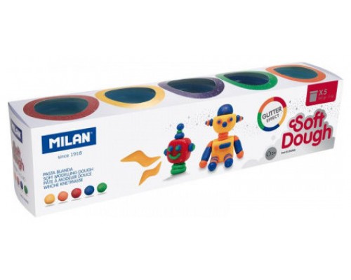 Milan 913505G compuesto para cerámica y modelaje Pasta para modelar 710 g Multicolor 5 pieza(s) (Espera 4 dias)