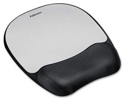 ALFOMBRILLA CON REPOSAMUÑECAS RATON M.FOAM PLATA FELLOWES 9175801 (Espera 4 dias)