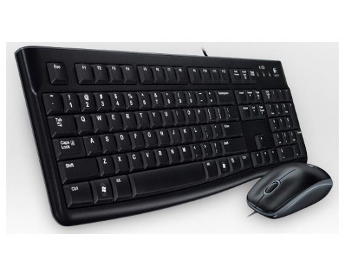 PACK TECLADO Y MOUSE LOGITECH MK120 ALEMAN CON CABLE