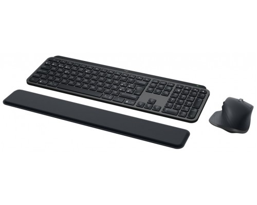 LOGITECH Combo teclado mas raton MX Keys Combo for Bussiness teclado Rat&oacute;n incluido Oficina RF Wireless + Bluetooth QWERTY Espa&ntilde;ol Grafito